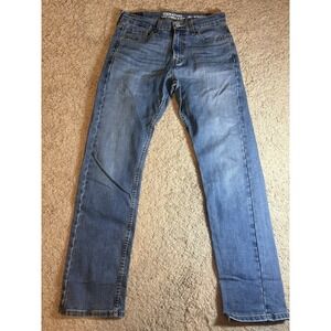 Signature Levi Strauss Jeans Men's 30x32 S51 Straight Medium Blue Denim Mid Rise